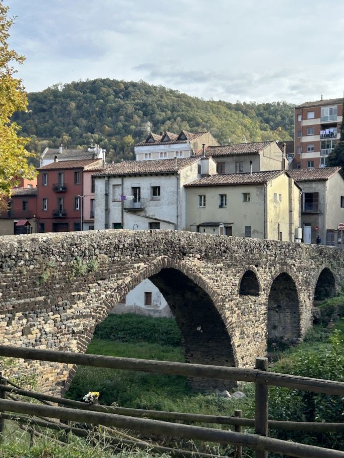 spain study abroad river bridge