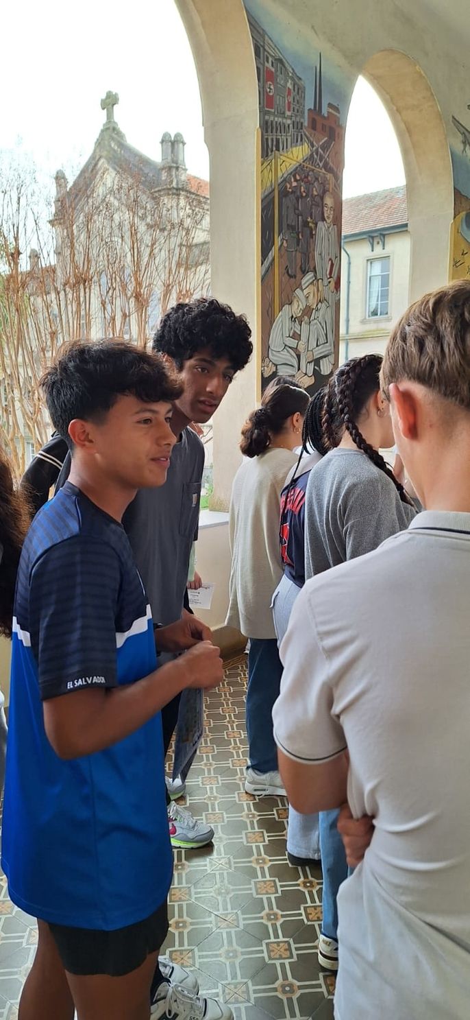 Meeting the students