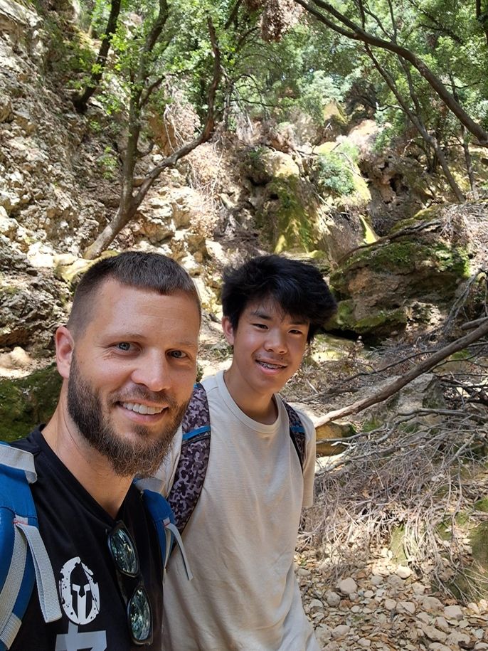 Nature hike w host family