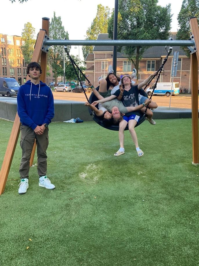 Playing outside