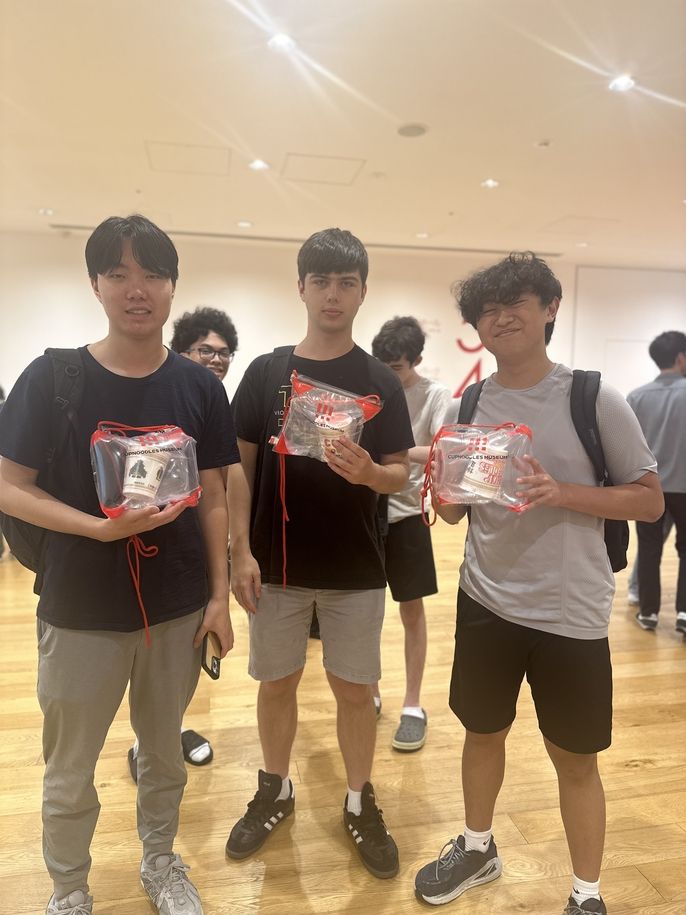 showing off their creations