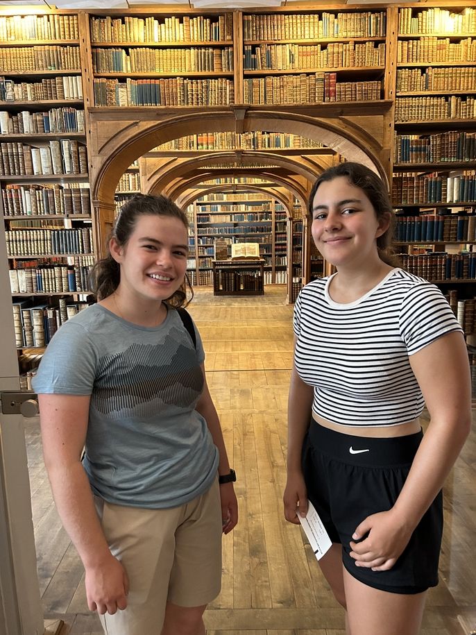 Exploring the Barockhaus during our Sunday freetime 