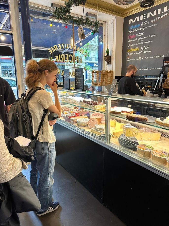 looking at cheese