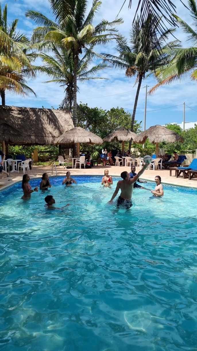 a group of students playing 