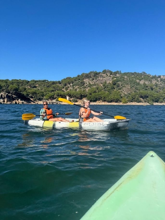 Kayaking on the lake 