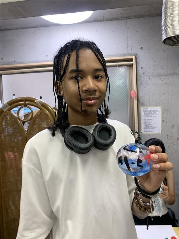 Cole holding up his Furin