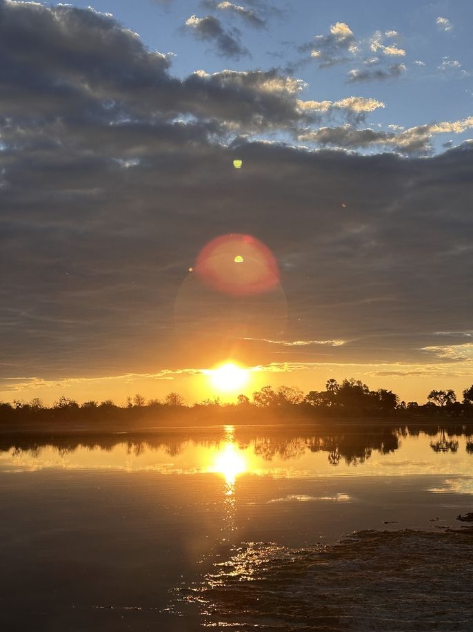 Sunset in the delta