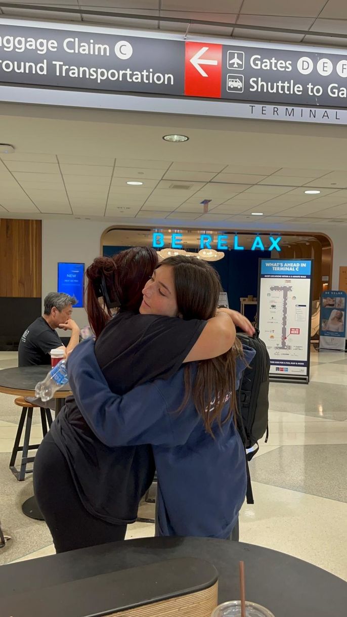 PL Yatziri and student saying goodbye