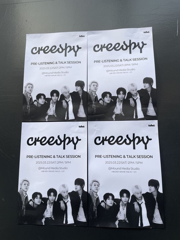 Creespy talk & listening session poster