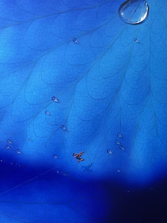 Nam Sang Woon's painting, a close up