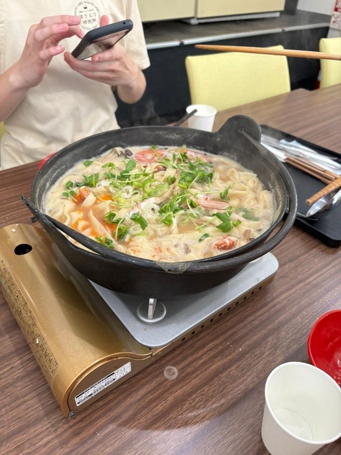 Cooking delicious food in Japan on stove