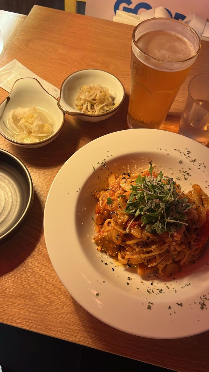 image of the pork belly pasta dish mentioned in the post.