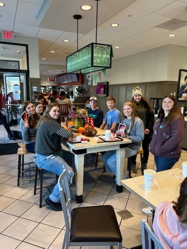 Me with Friends @ Chik-Fil-A! 