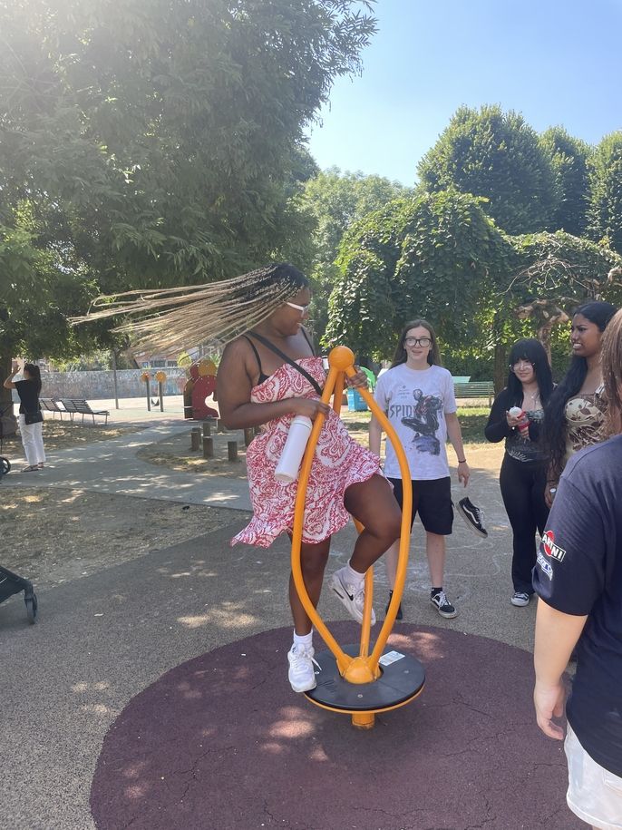 Student on Playground