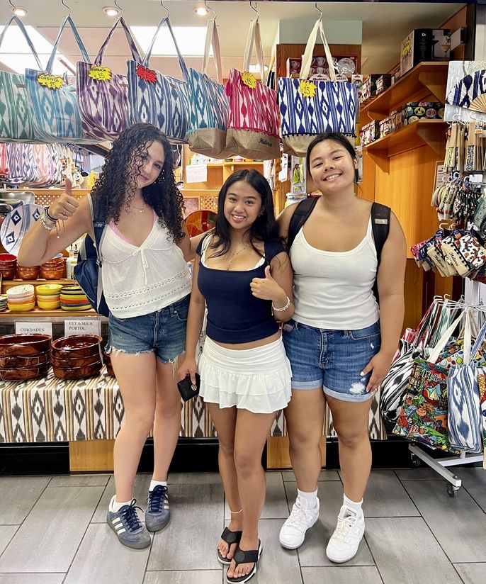 Shopping at local markets