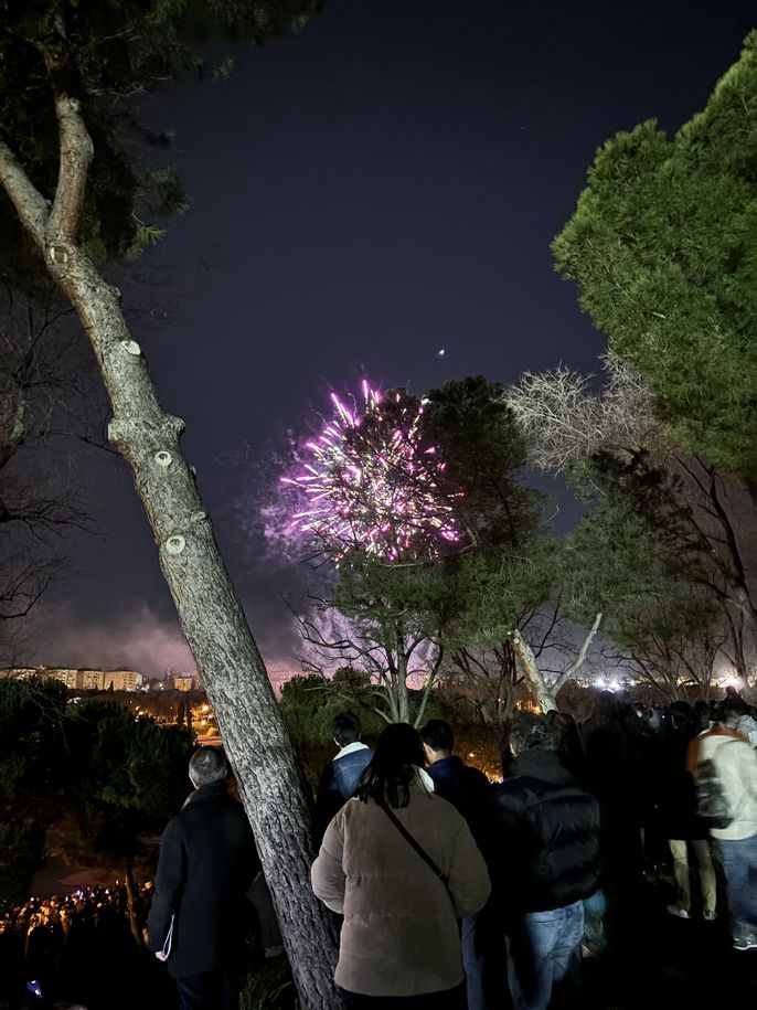 Fireworks in Madrid