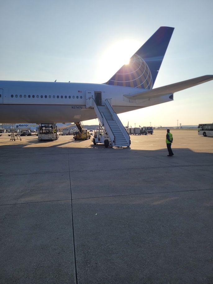 Plane CBYXers took from Washington DC to Germany