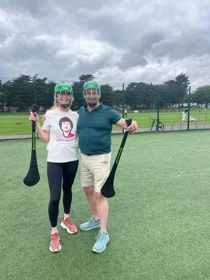 Me and Anthony (PL leader) posing in the Hurling Gear