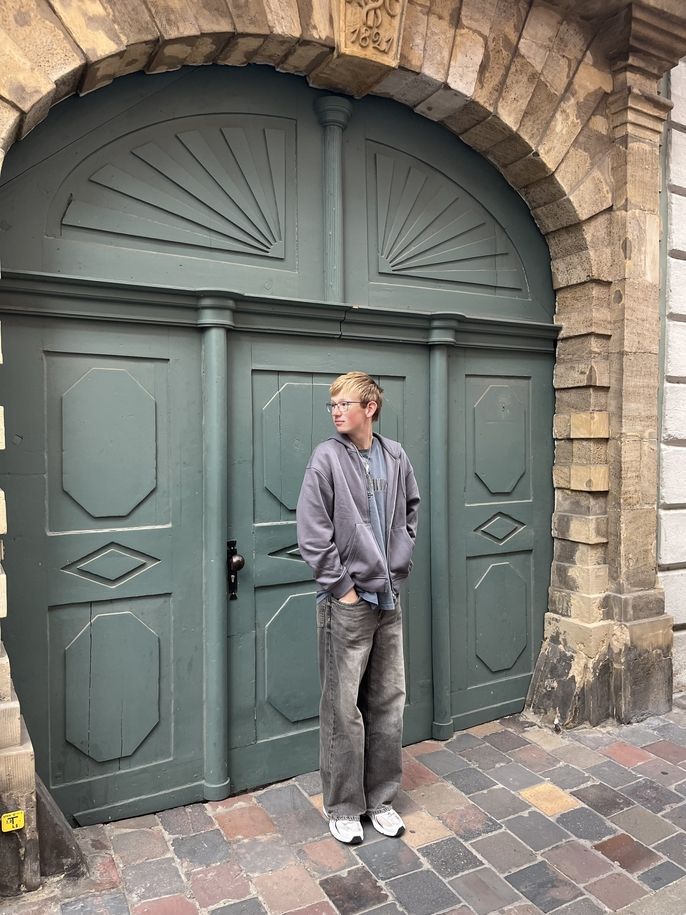 a green door