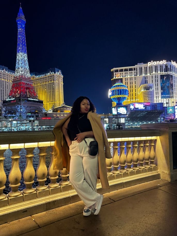 Miranda made sure to visit Las Vegas when she was in the U.S.