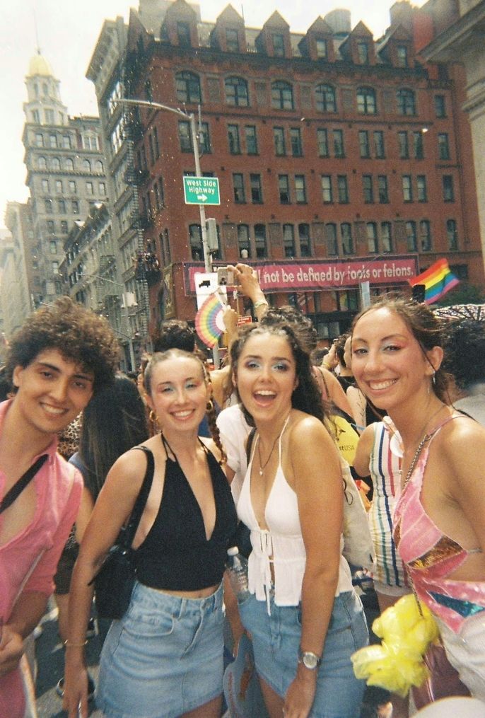 Pauline celebrates Pride in New York City.