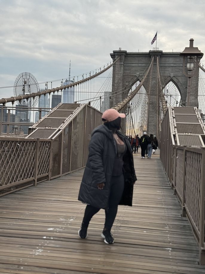 Zandile was able to visit New York during her time in the U.S.