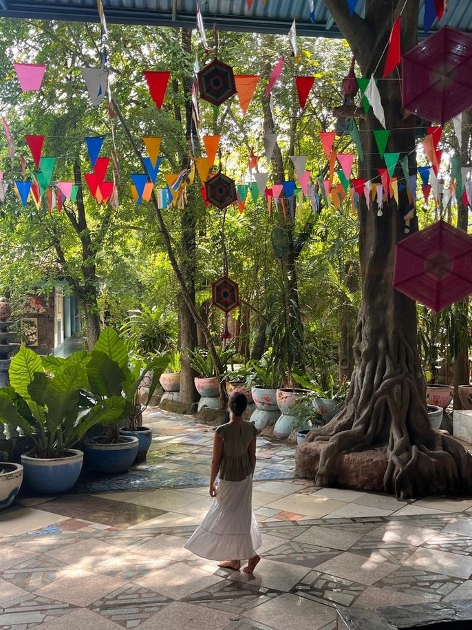 At a temple in Khon Kaen