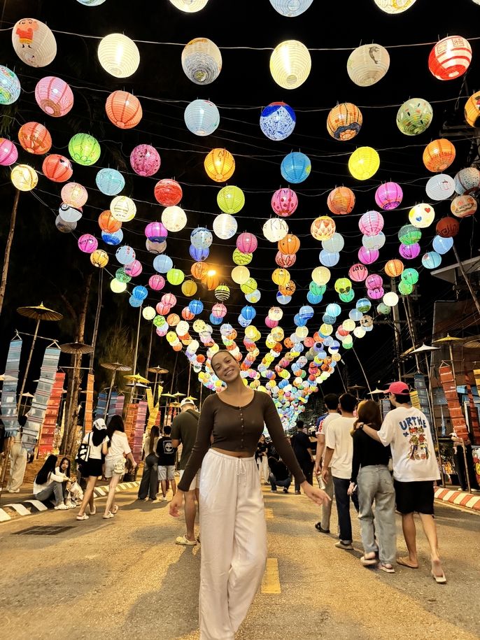 Attending the Loy Krathong festival in Khon Kaen