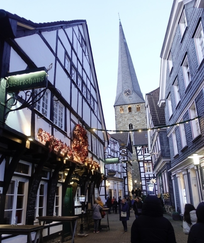 Walking through a German Christmas market