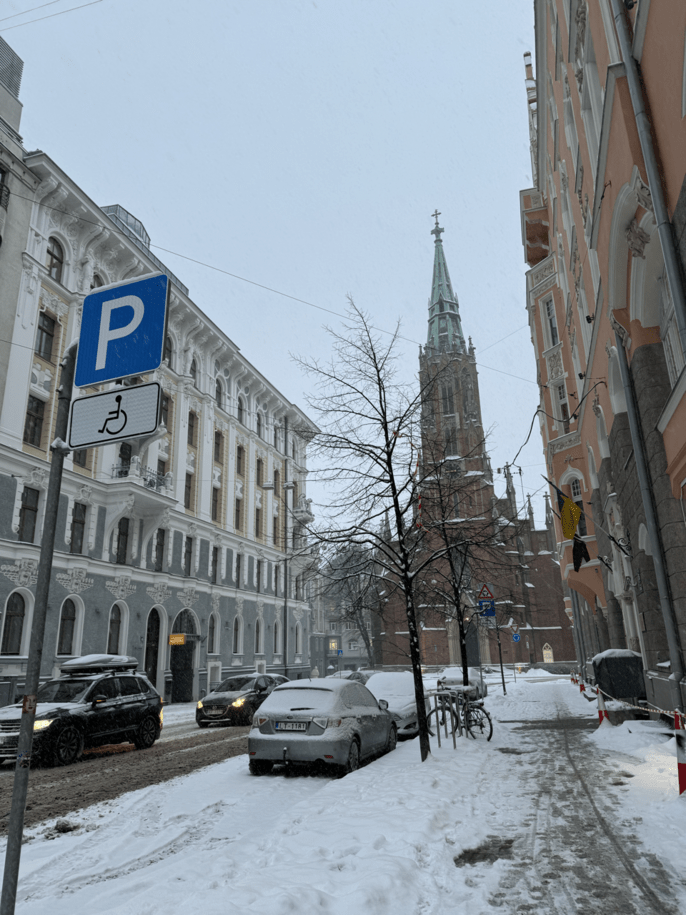 Riga in the snow!