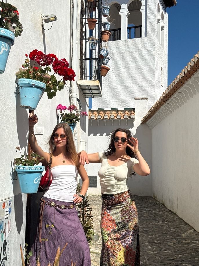 Katie and I serving in Granada