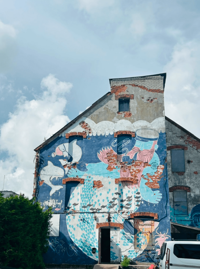 Mural in Parnu Estonia 2026