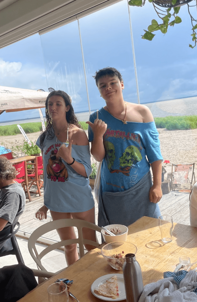 Students at beach in Parnu Estonia 2026