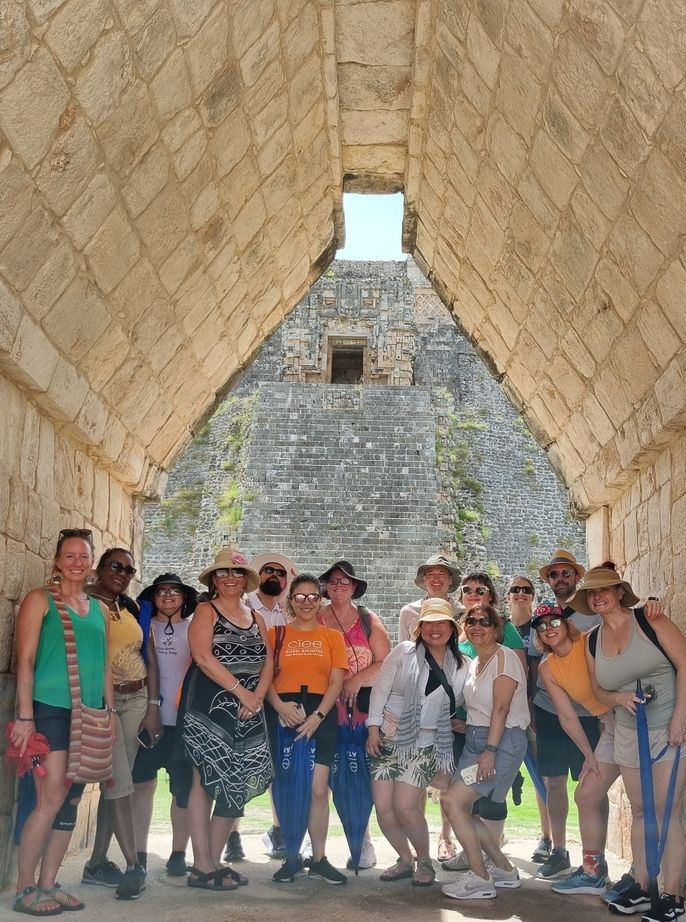 Educators enjoying excursion in Merida