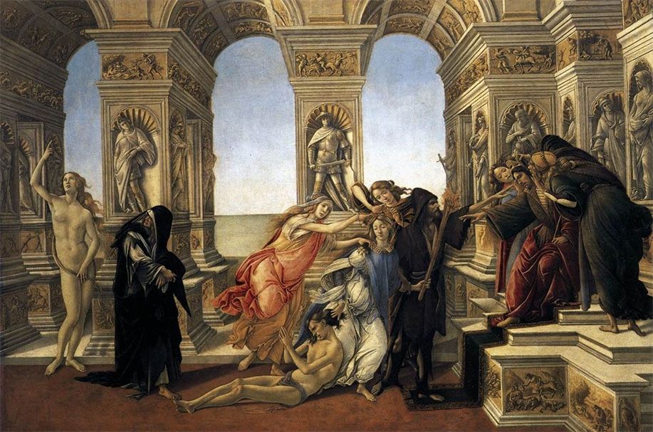 'The Calumny of Apelles,' Sandro Botticelli