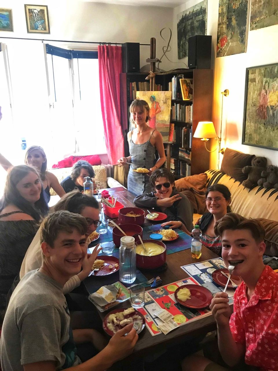 Photo taken by Gretchen Faliszek  (pictured clockwise: Alayna, Aksel, Sarah, Anthony, Judah, Allison, Sophie, Stella, Oliver)