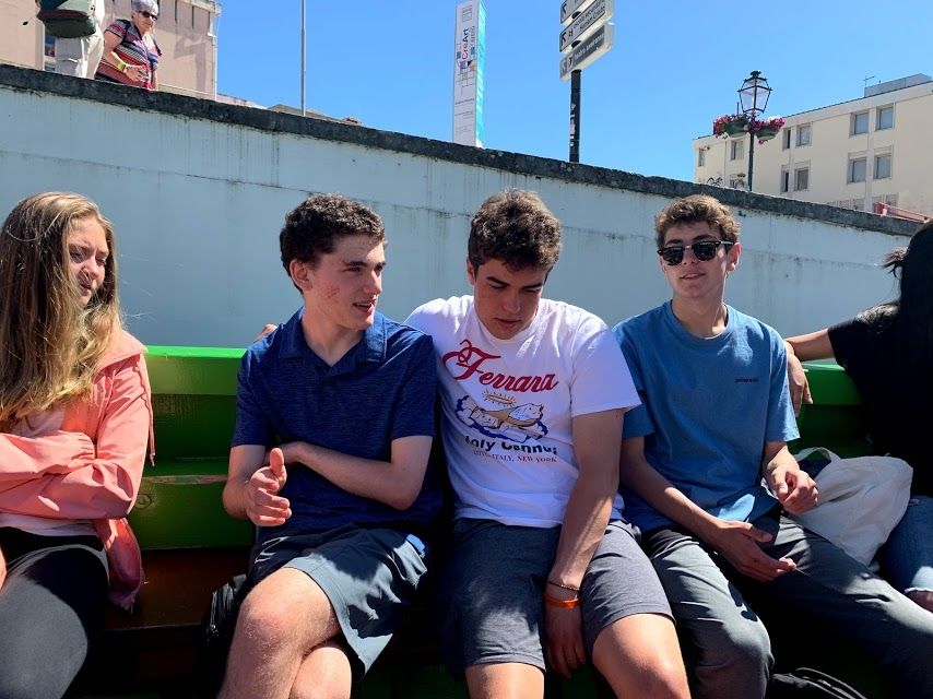 Students on boat tour