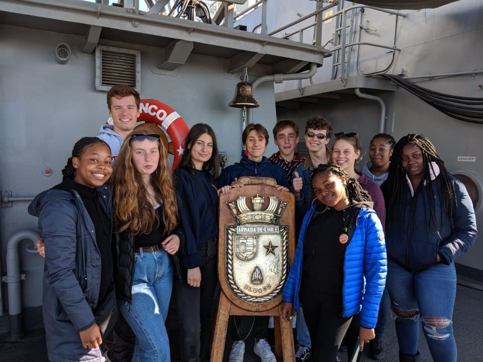 Photo for blog post Aboard a Chilean Naval Ship!
