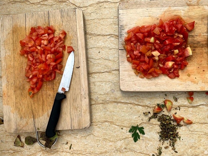 Sliced tomatoes