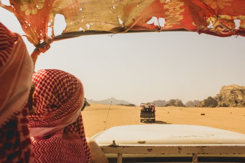 Photo for blog post Experiencing Wadi Rum on the Back of a Camel and 4x4