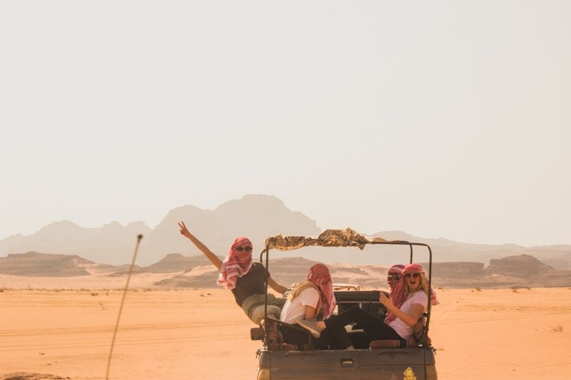 Photo for blog post Experiencing Wadi Rum on the Back of a Camel and 4x4