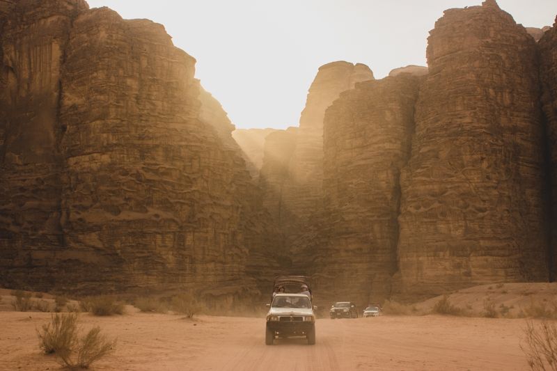 Photo for blog post Experiencing Wadi Rum on the Back of a Camel and 4x4