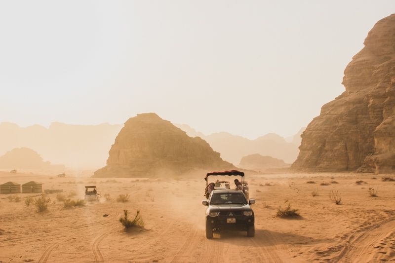 Photo for blog post Experiencing Wadi Rum on the Back of a Camel and 4x4