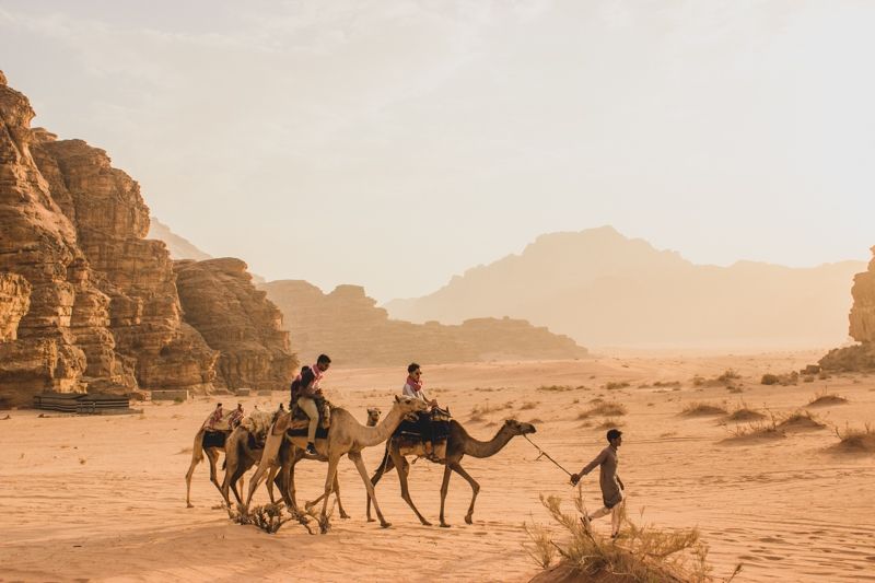 Photo for blog post Experiencing Wadi Rum on the Back of a Camel and 4x4