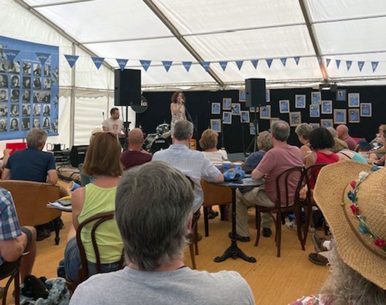 Abi Farrell at the Cornbury Festival