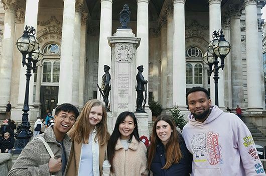 ciee london study abroad excursion with students