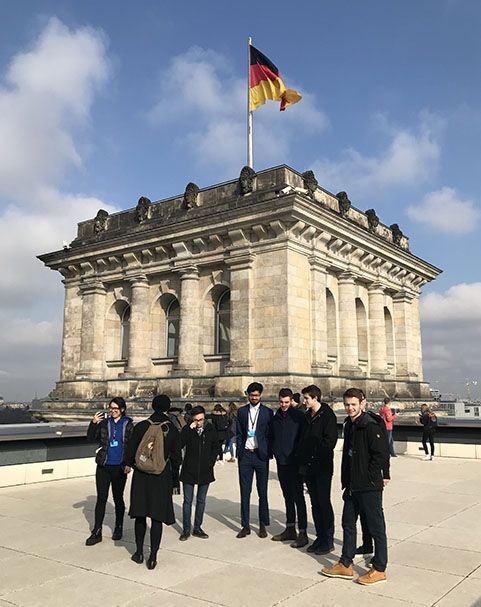 cultural excursion to a german parliament building