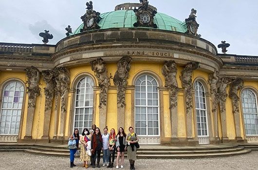 study abroad students on an excursion in potsdam germany