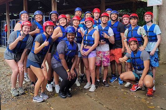 study abroad students in santiago DR