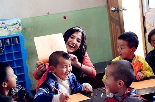 teaching volunteer while studying abroad in china